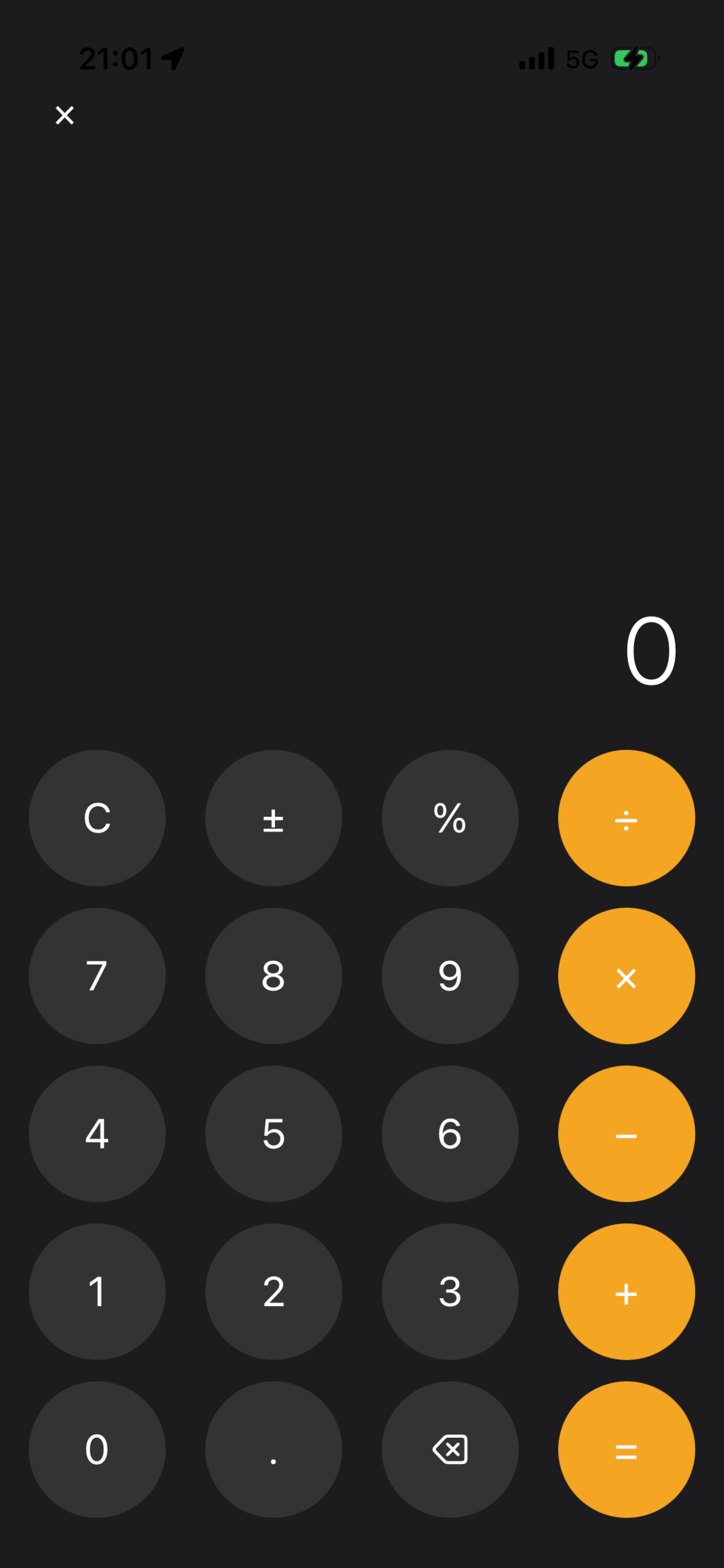 Vaultools calculator screen